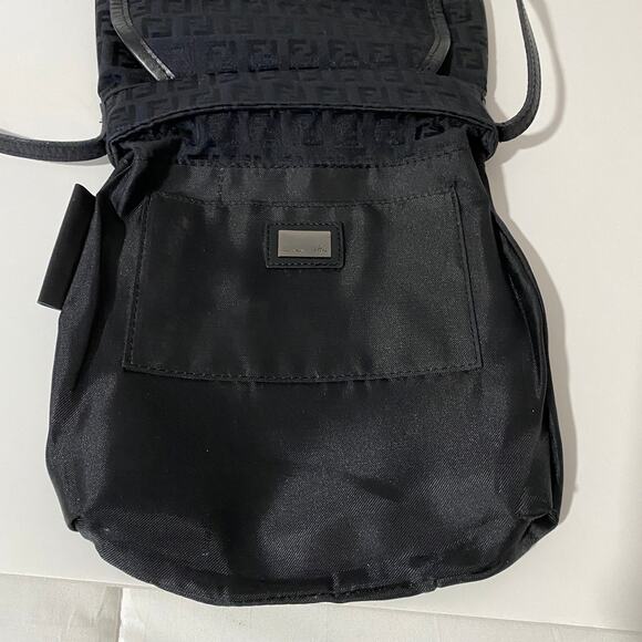 Fendi FF Zucca Logo Zucchino Monogram Canvas Shoulder Bag Purse Vintage Y2K 90's - Picture 11 of 16